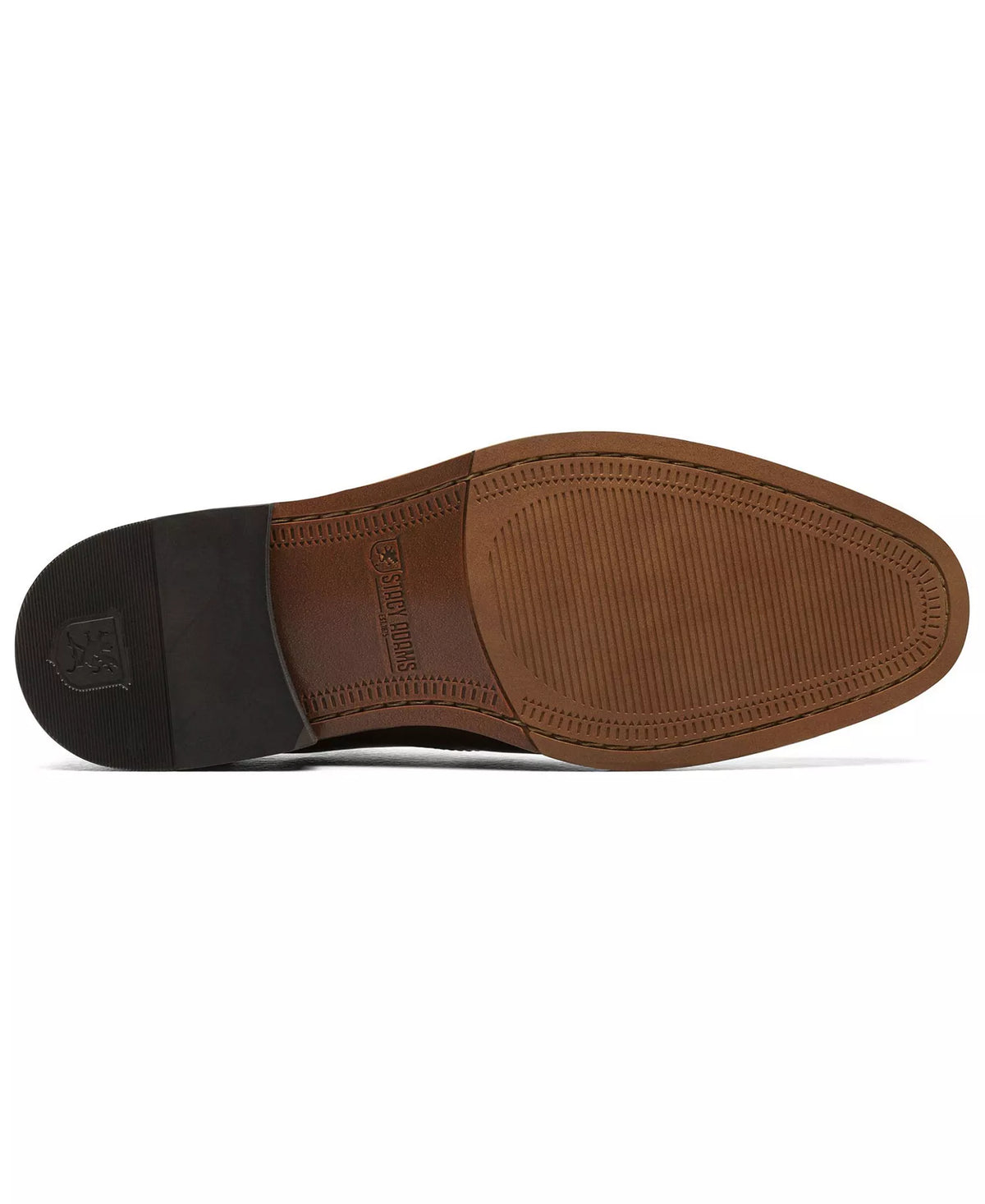 Stacy Adams Men's Macarthur Leather Wingtip Oxford Shoes  Cognac Size 8.5