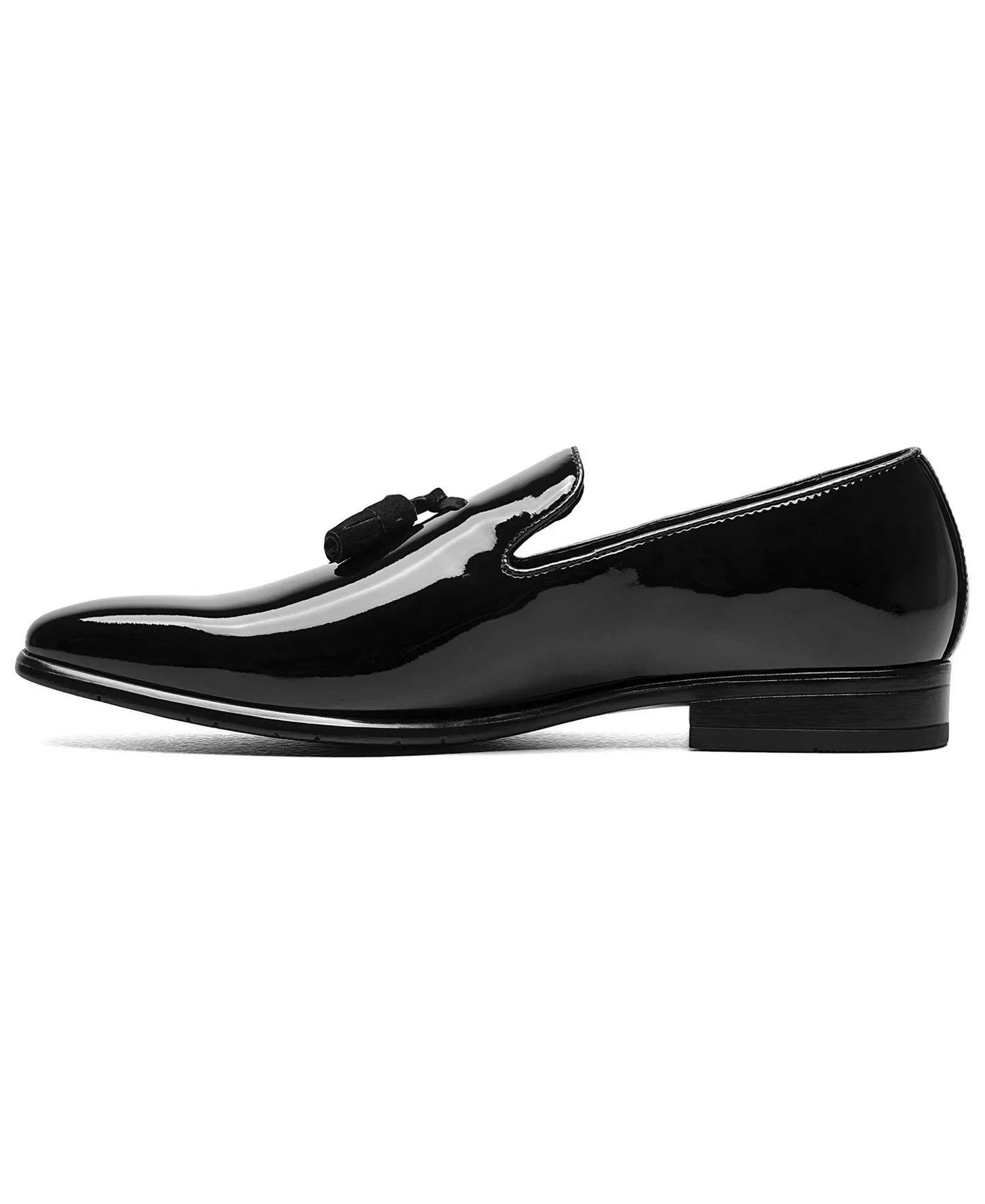 Stacy Adams Men's Phoenix Patent Leather Slip-on Loafer  Black Patent Size 7.5