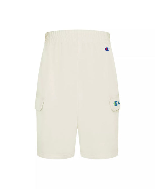 Champion Big Boys French Terry Flap Pocket Shorts  Color Ivory Size XL