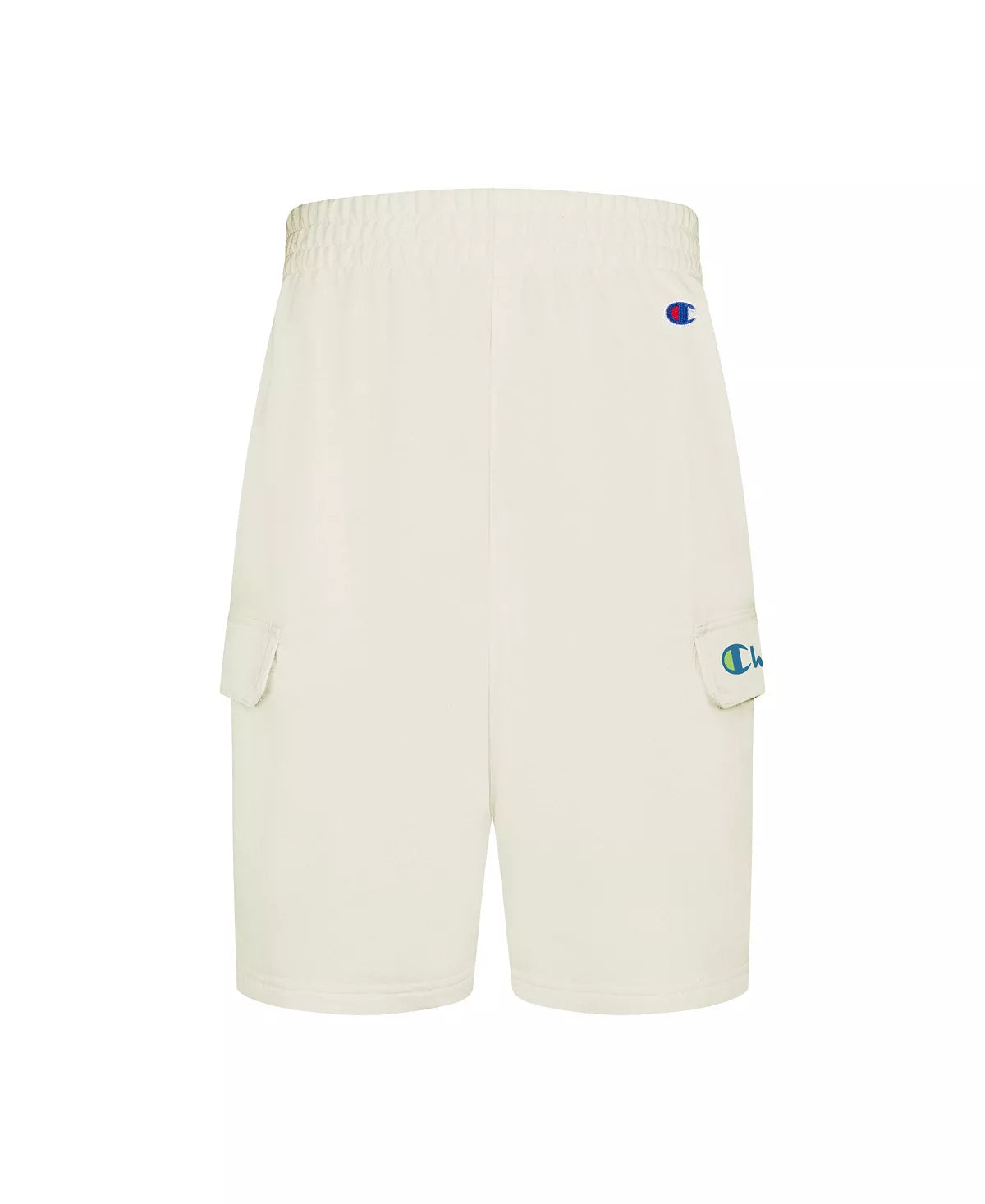 Champion Little Boys French Terry Flap Pocket Shorts  Color Ivory Size M (10-12)
