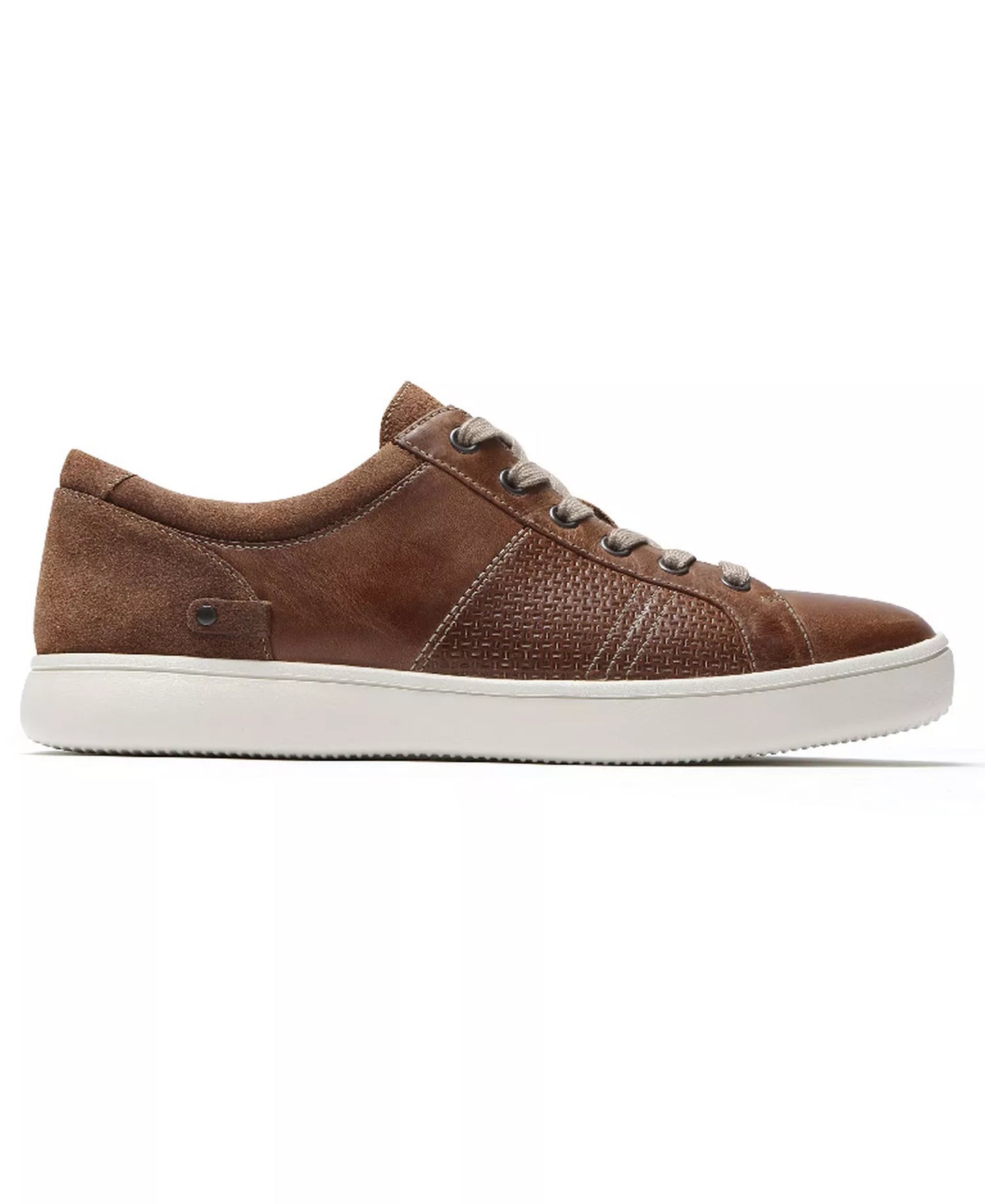 Rockport Men's Colle Tie Lace-Up Sneakers  Tan Size 14
