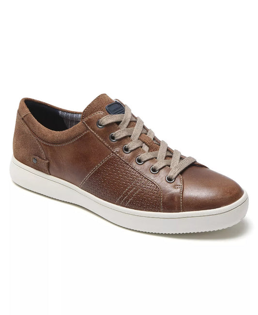 Rockport Men's Colle Tie Lace-Up Sneakers  Tan Size 14