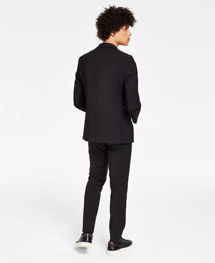 Calvin Klein Men's Skinny-Fit Infinite Stretch Suit Pants  Black W32xL29