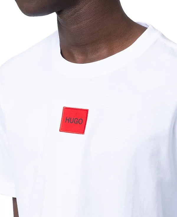 Hugo Boss Men's Logo Patch T-Shirt  White Size S