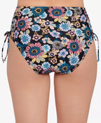 Salt Cove Juniors' Lace-Side Bikini Bottom  Color In Full Bloom Size M