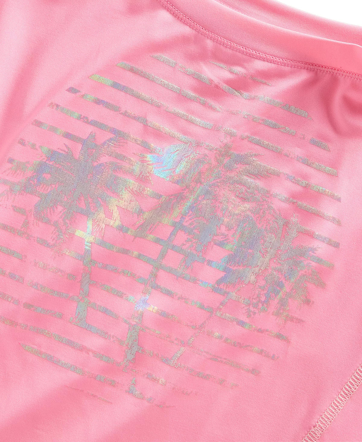 ID Ideology Toddler Little Girls Palm Knotted T-shirt  Color Pink Hustle Size 3T