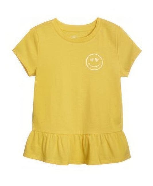 Epic Threads Little Girls Short Sleeves Graphic Print Tee  Color Maize Yellow Size 6