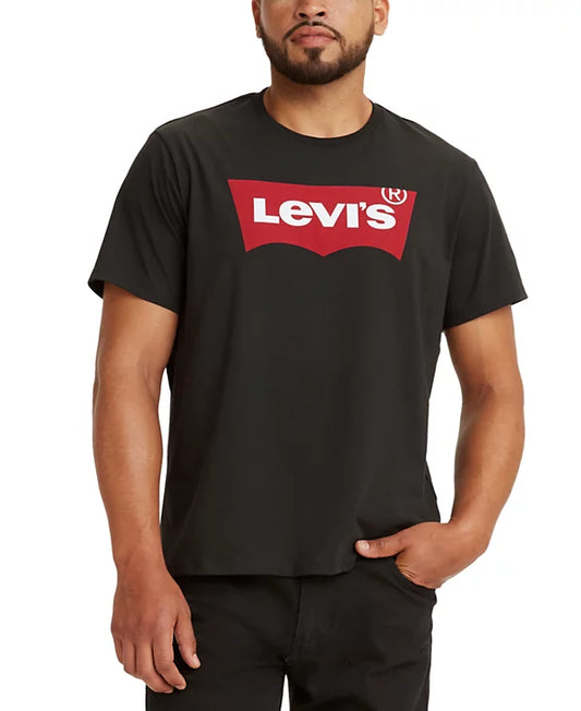 Levi's Men's Graphic Logo Batwing Short Sleeve T-shirt  Black Size XL
