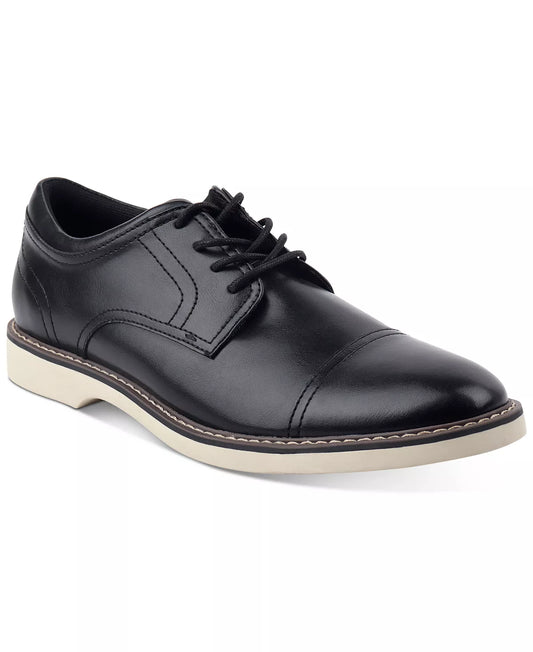 Alfani Men's Theo Cap Toe Oxford Dress Shoe  Color Black Size 8M