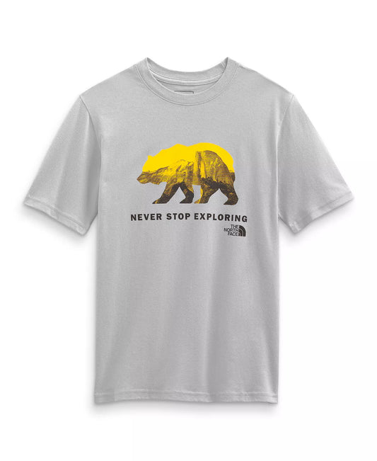 The North Face Big Boys Graphic T-shirt  Color Meld Gray Size XL