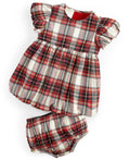 First Impressions Baby Girls 2-Pc. Tartan Bloomers & Dress Set  Color Winter Ivory Size 6-9 months