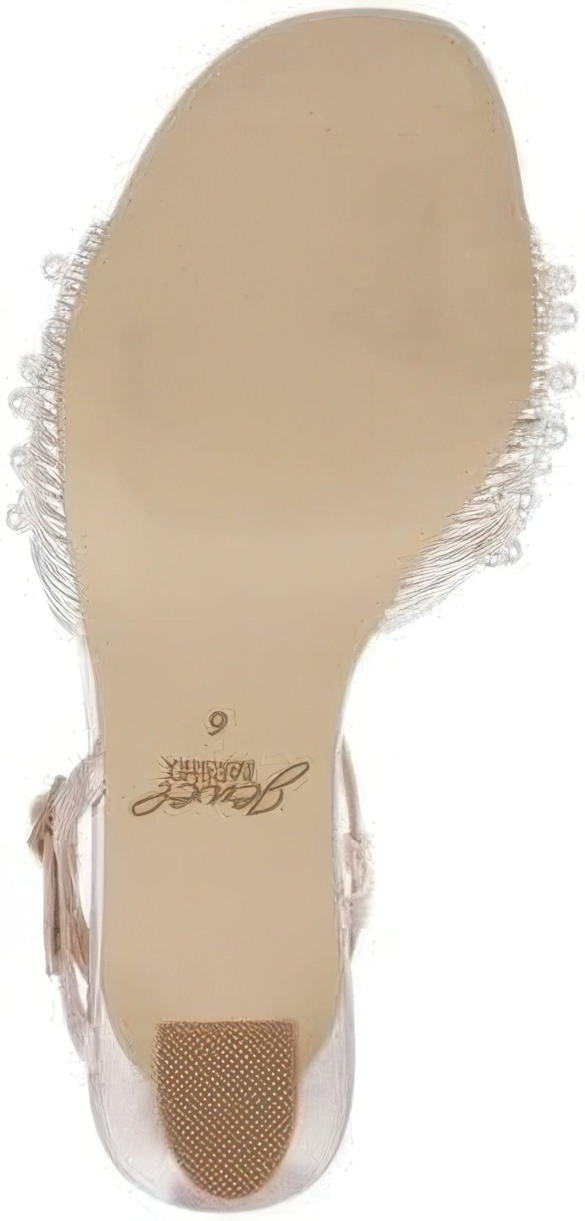Jewel Badgley Mischka Women's Fanny Pearl Stiletto Heel Sandals  Silver Metallic Size 7.5
