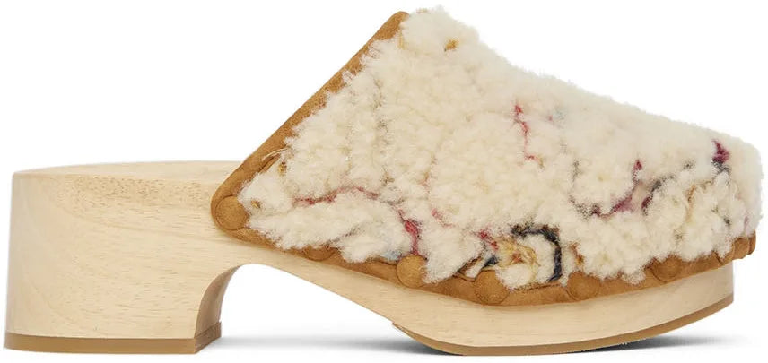 Cloé White Joy Clogs  Color White Multi Size EU 39/US 8