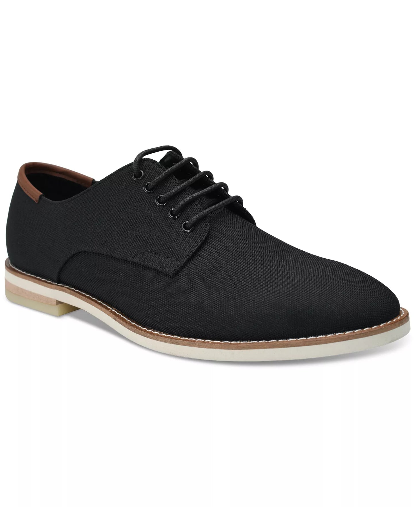 Calvin Klein Men's Adeso Lace-Up Derby Dress Shoes  Black Size 9