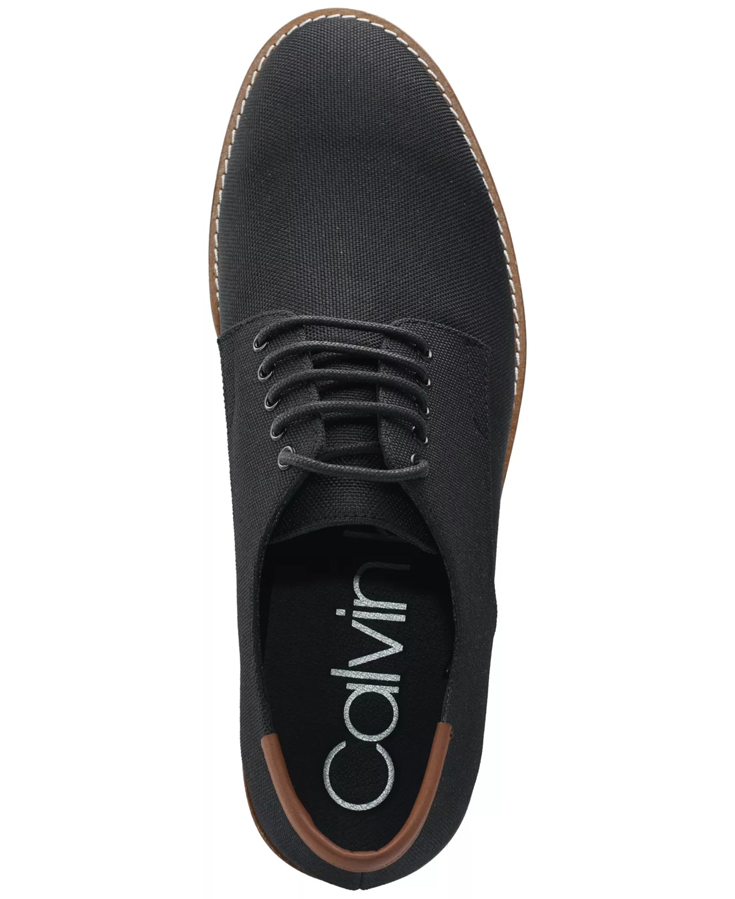 Calvin Klein Men's Adeso Lace-Up Derby Shoes  Black Size 11