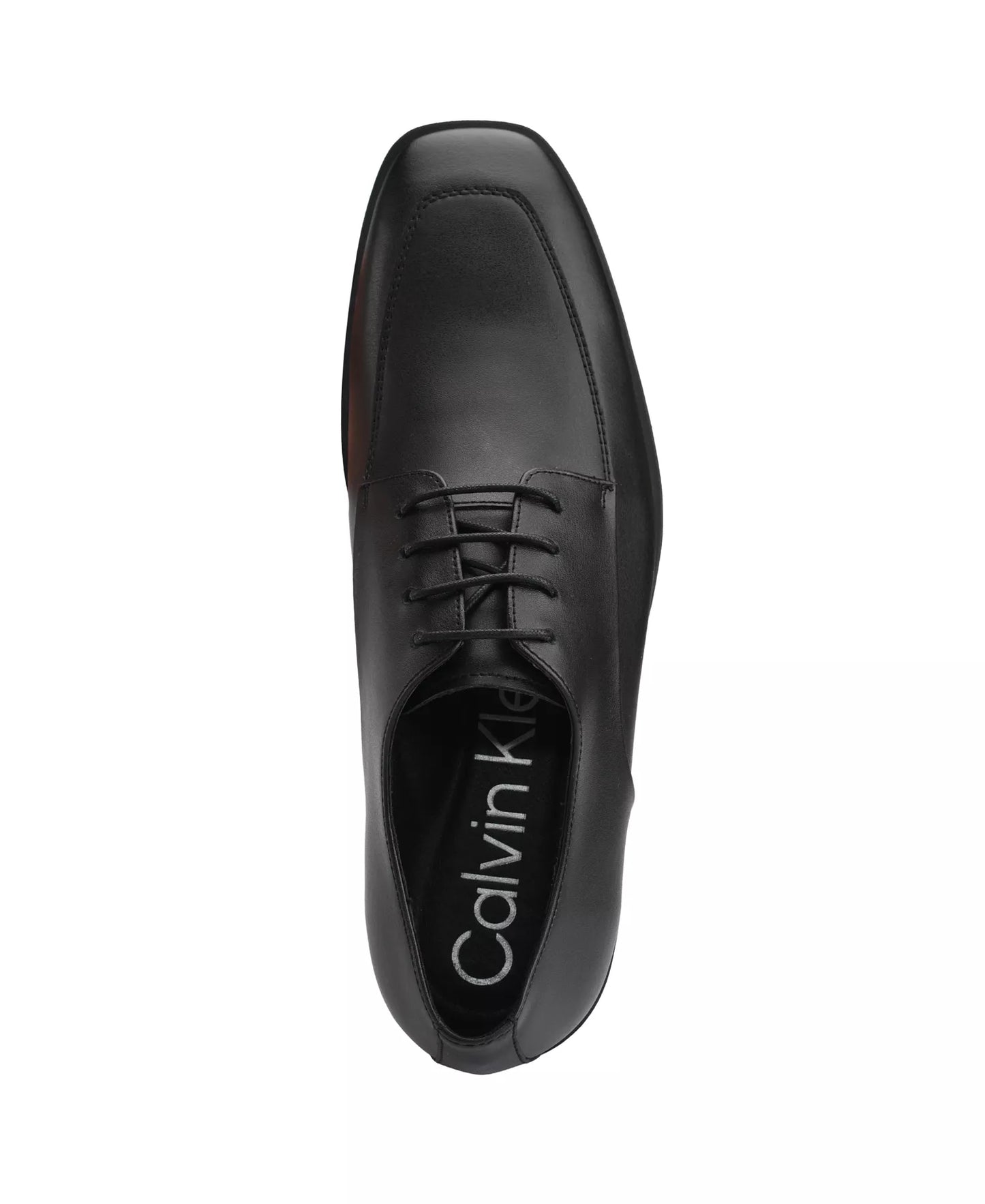 Calvin Klein Men's Malley Lace-Up Dress Oxfords  Black Leather Size 12