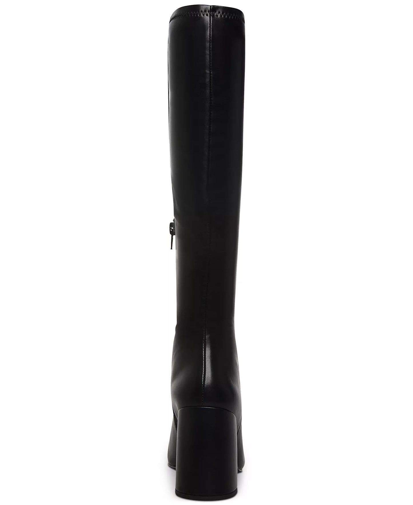 Steve Madden Women's Ally Block-Heel Tall Boots  Black Leather Size 10
