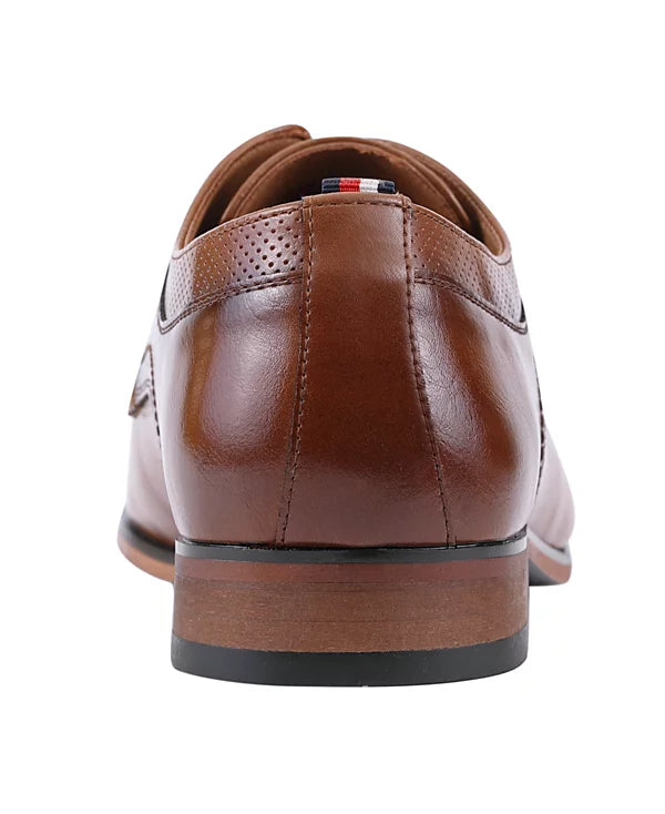 Tommy Hilfiger Men's Soli Lace-Up Dress Oxfords  Medium Brown Size 10