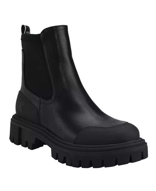 Calvin Klein Women's Remola Casual Chelsea Lug Sole Booties  Black Size 5.5