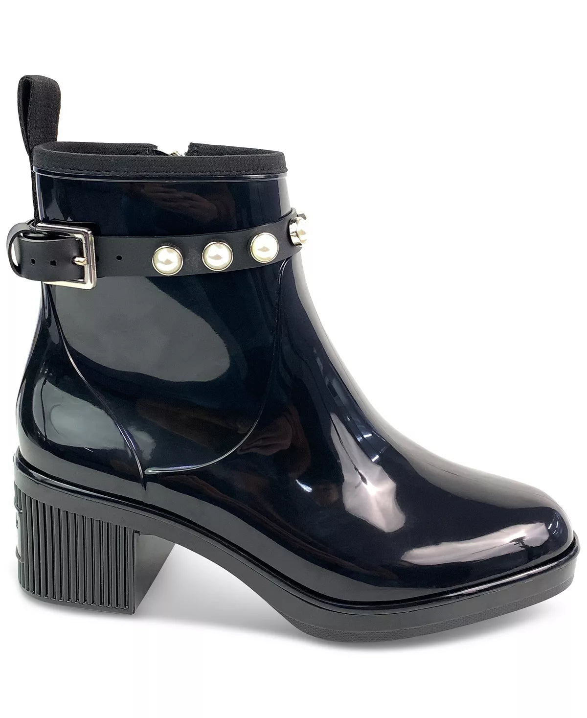 kate spade new york Women's Puddle Pearly Stud Rain Boots  Color Black Size 10M