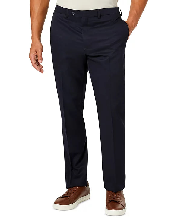 Van Heusen Men's Classic-Fit 2-Pc Suit  Color Navy Solid 46L x 39 Waist