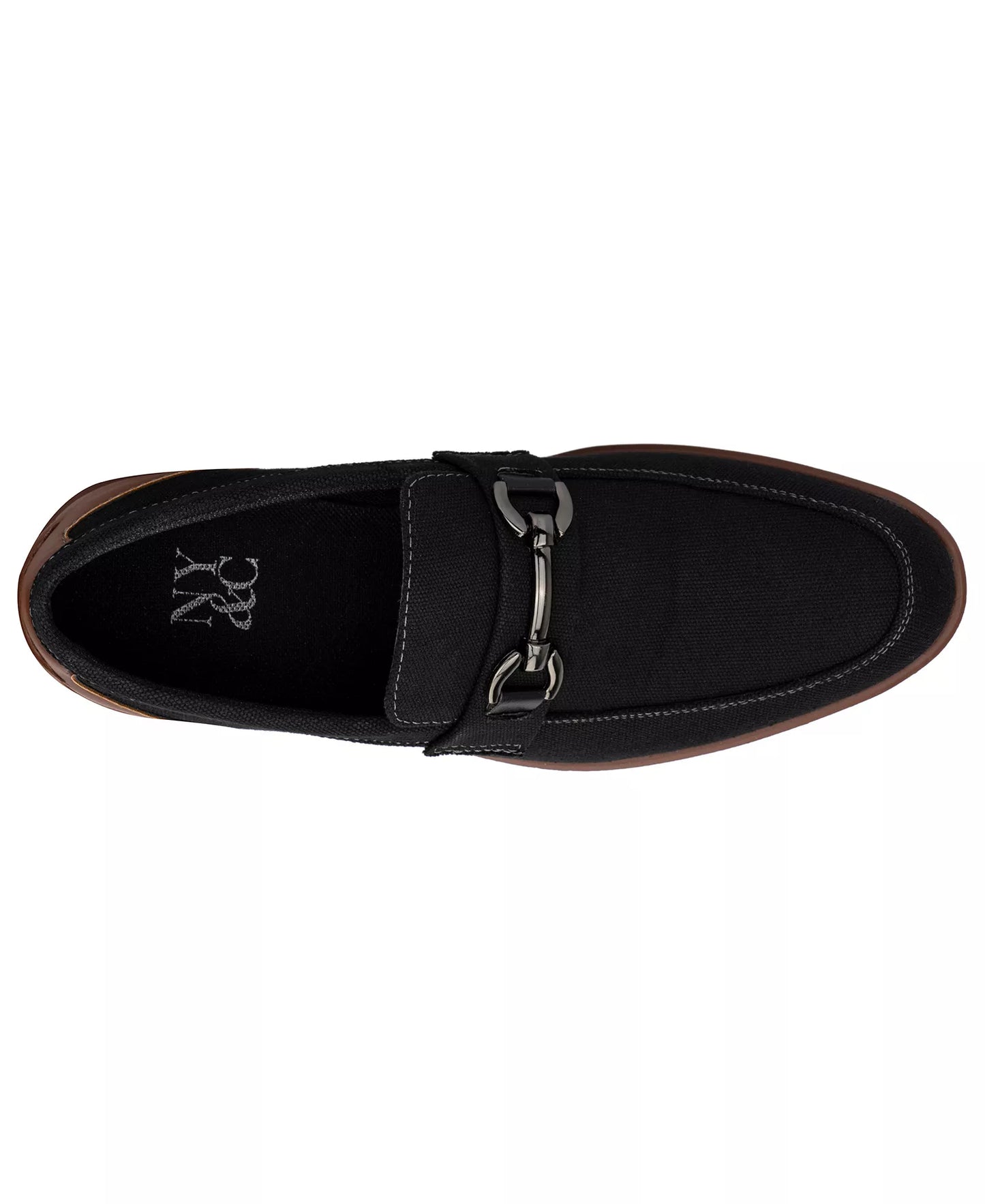 New York & Company Men's Dwayne Almond Casual Loafers  Black Size 12