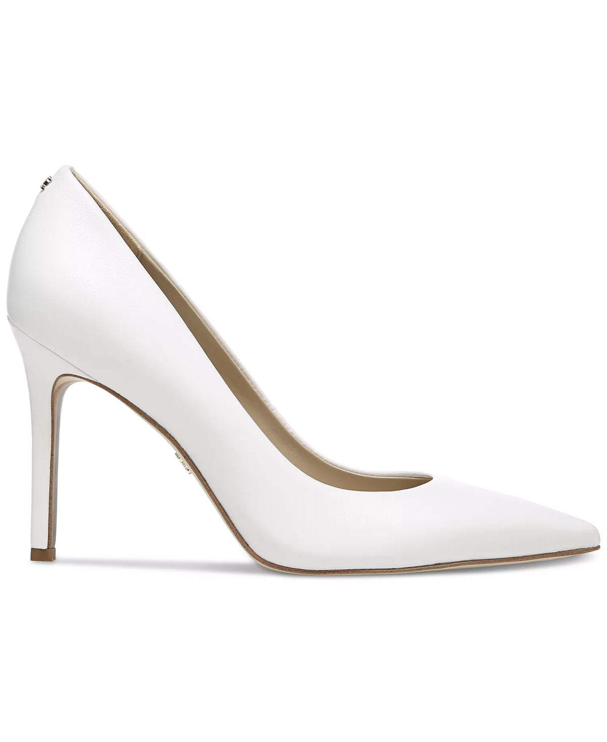 Sam Edelman Women's Hazel Stiletto Pumps  Bright White Leather Size 6