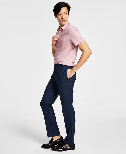 Calvin Klein Men's Slim-Fit Performance Dress Pants  Color Navy W33xL30