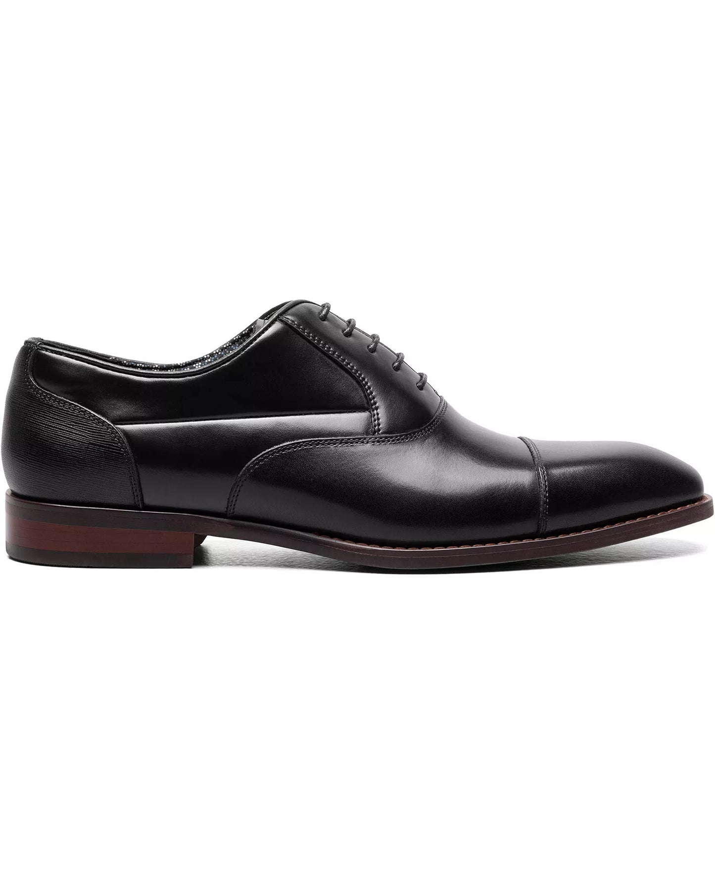 Stacy Adams Men's Kallum Cap-Toe Oxford Dress Shoes  Black Size 10.5W