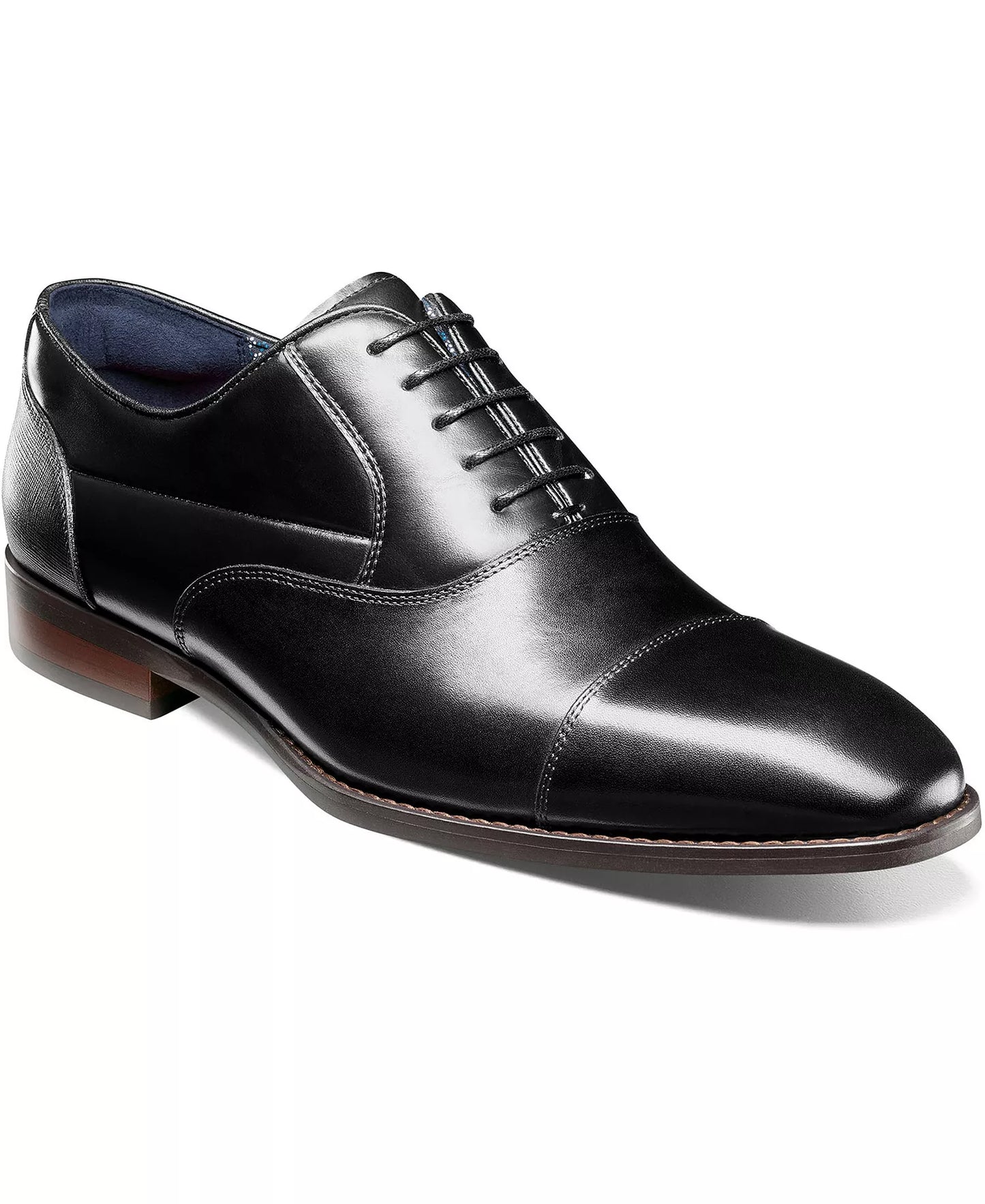 Stacy Adams Men's Kallum Cap-Toe Oxford Dress Shoes  Black Size 10.5W