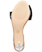 AAJ By Aminah Women's Yahira Lucite Heel Bow Dress Sandals  Color Lucite Size 11M