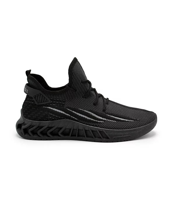 Akademiks Men's Fit 3.0 Knit Jogger Sneakers  Black Size 12