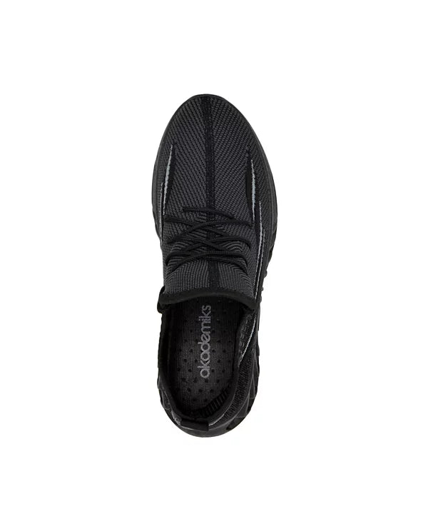 Akademiks Men's Fit 3.0 Knit Jogger Sneakers  Black Size 12