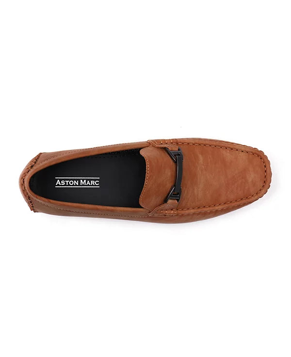 Aston Marc Men's Charter Bit Loafers  Tan Size 10