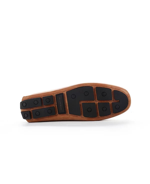 Aston Marc Men's Charter Bit Loafers  Tan Size 10