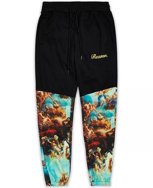 Reason Men's Big & Tall Renaissance Drawstring Joggers  Multi Size 3XL