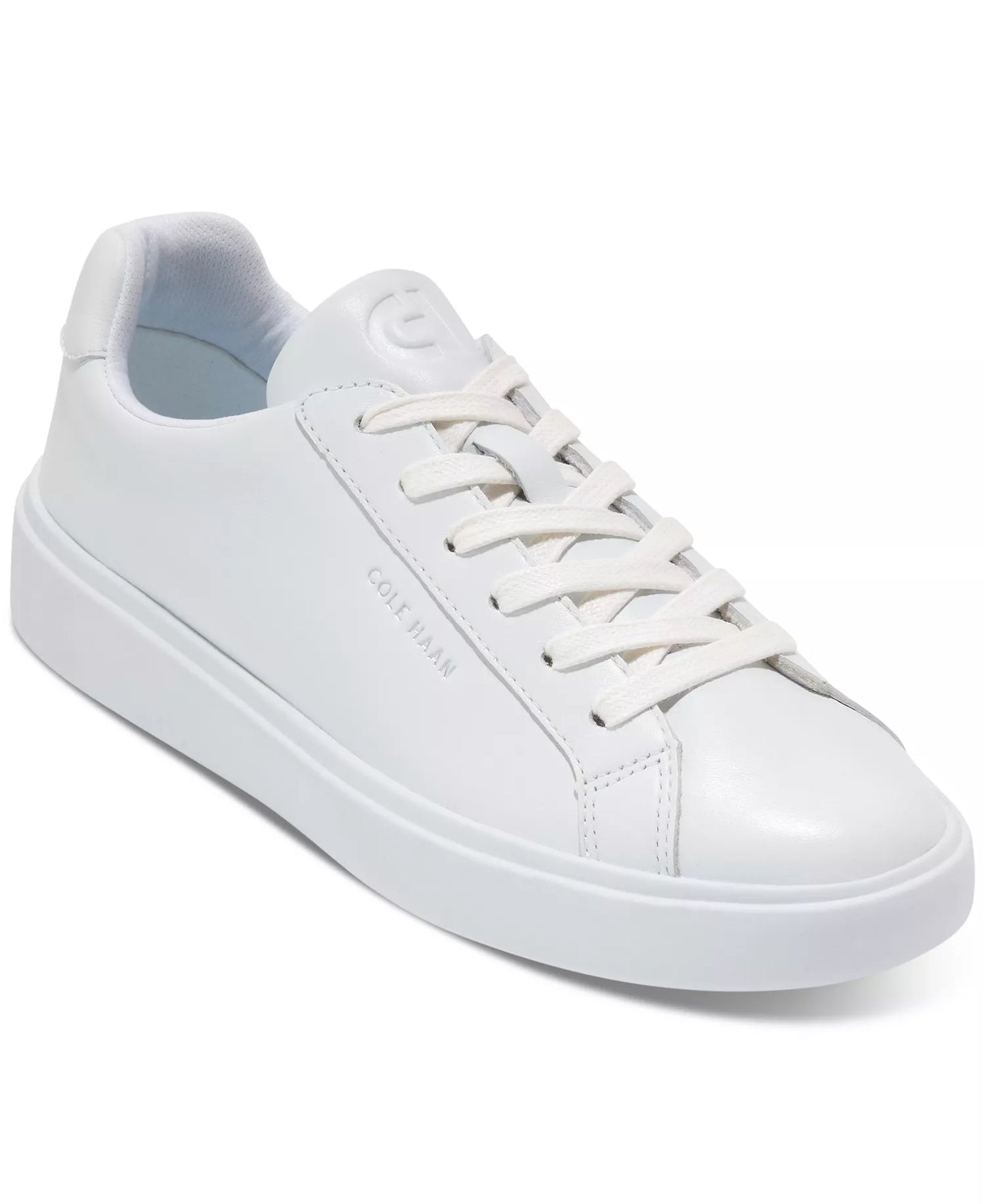 Cole Haan Women's Grand Crosscourt Daily Low-Top Sneakers  White/Argento Size 8