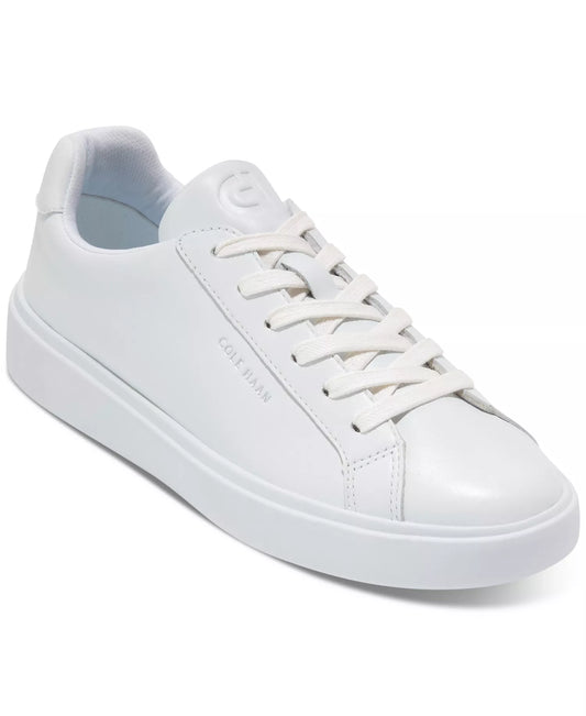 Cole Haan Women's Grand Crosscourt Daily Low-Top Sneakers  White/Argento Size 8