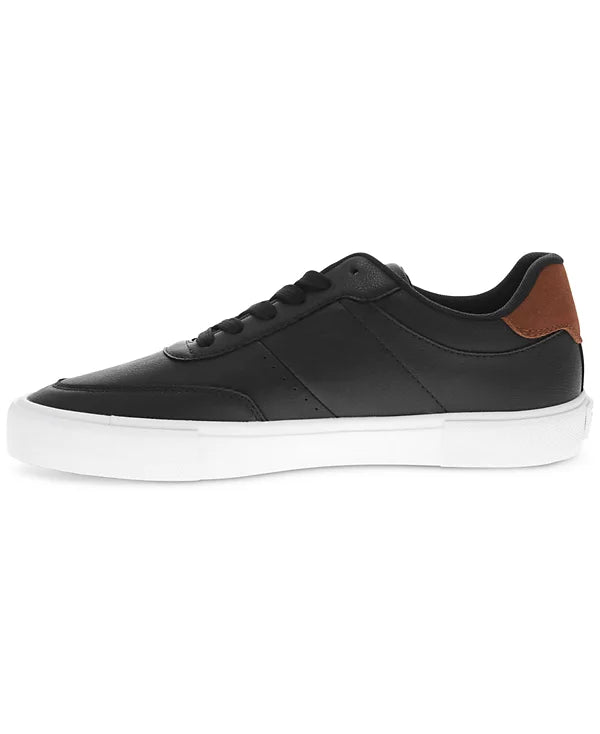 Levi's Men's Munro Faux-Leather Retro Low Top Sneakers  Black/Tan Size 9