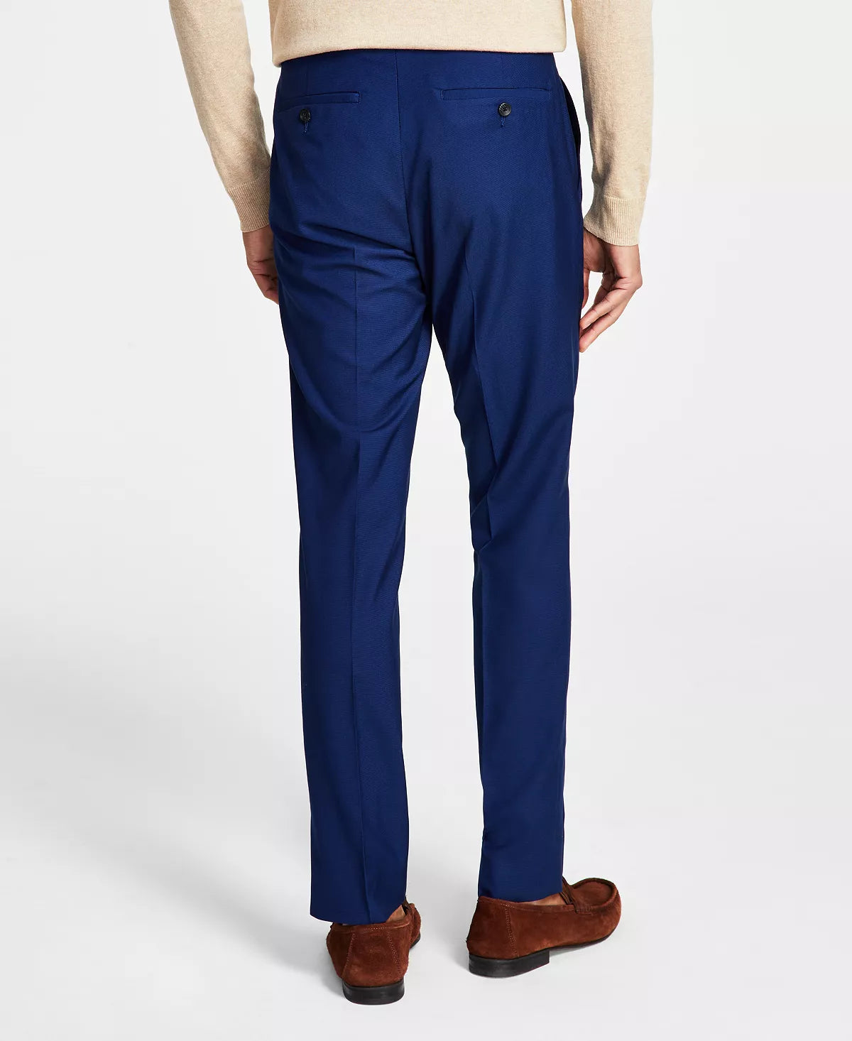 KENNETH COLE REACTION Men's Techni-Cole Suit Separate Slim-Fit Pants  Color Blue W38xL30