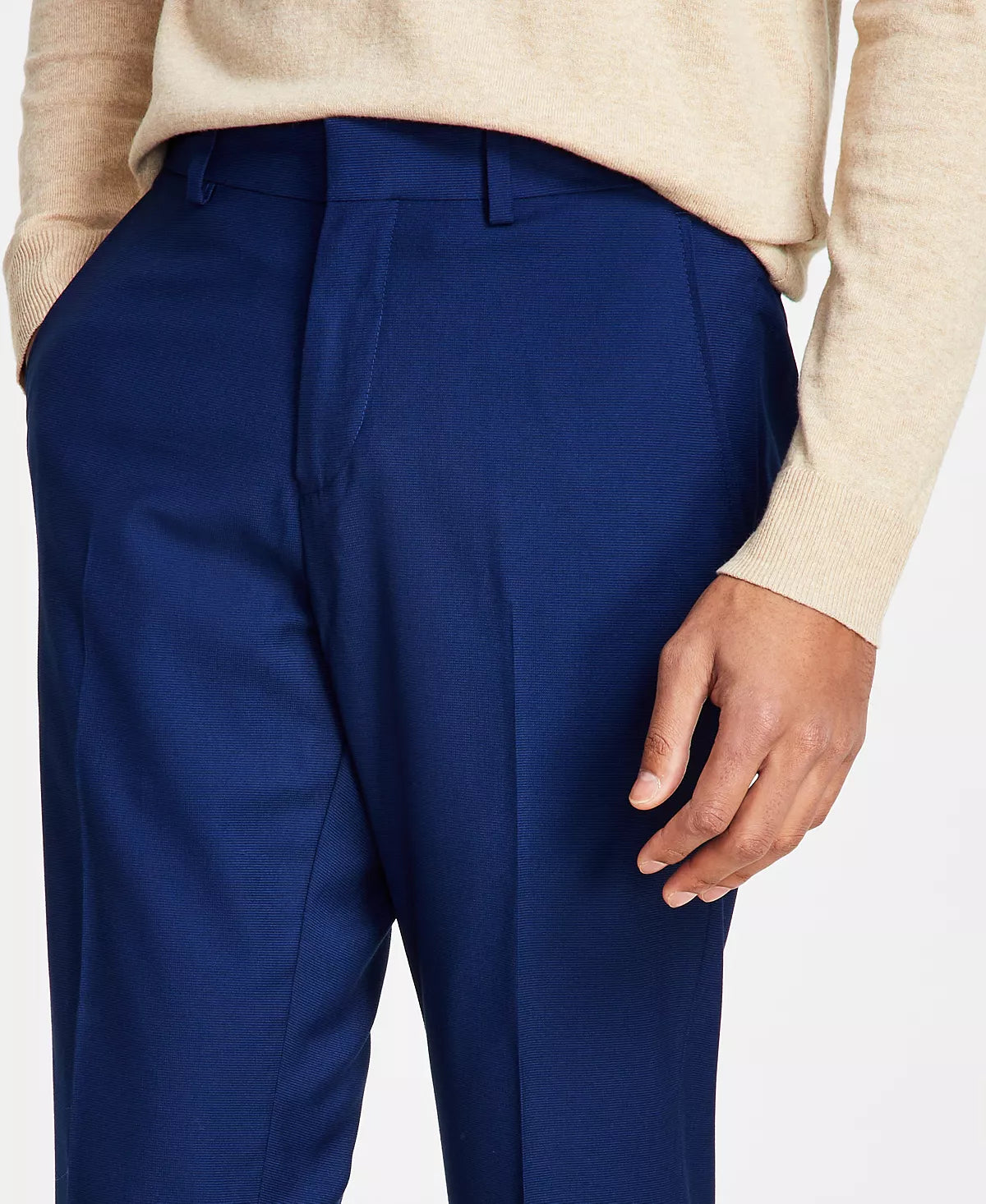 KENNETH COLE REACTION Men's Techni-Cole Suit Separate Slim-Fit Pants  Color Blue W38xL30