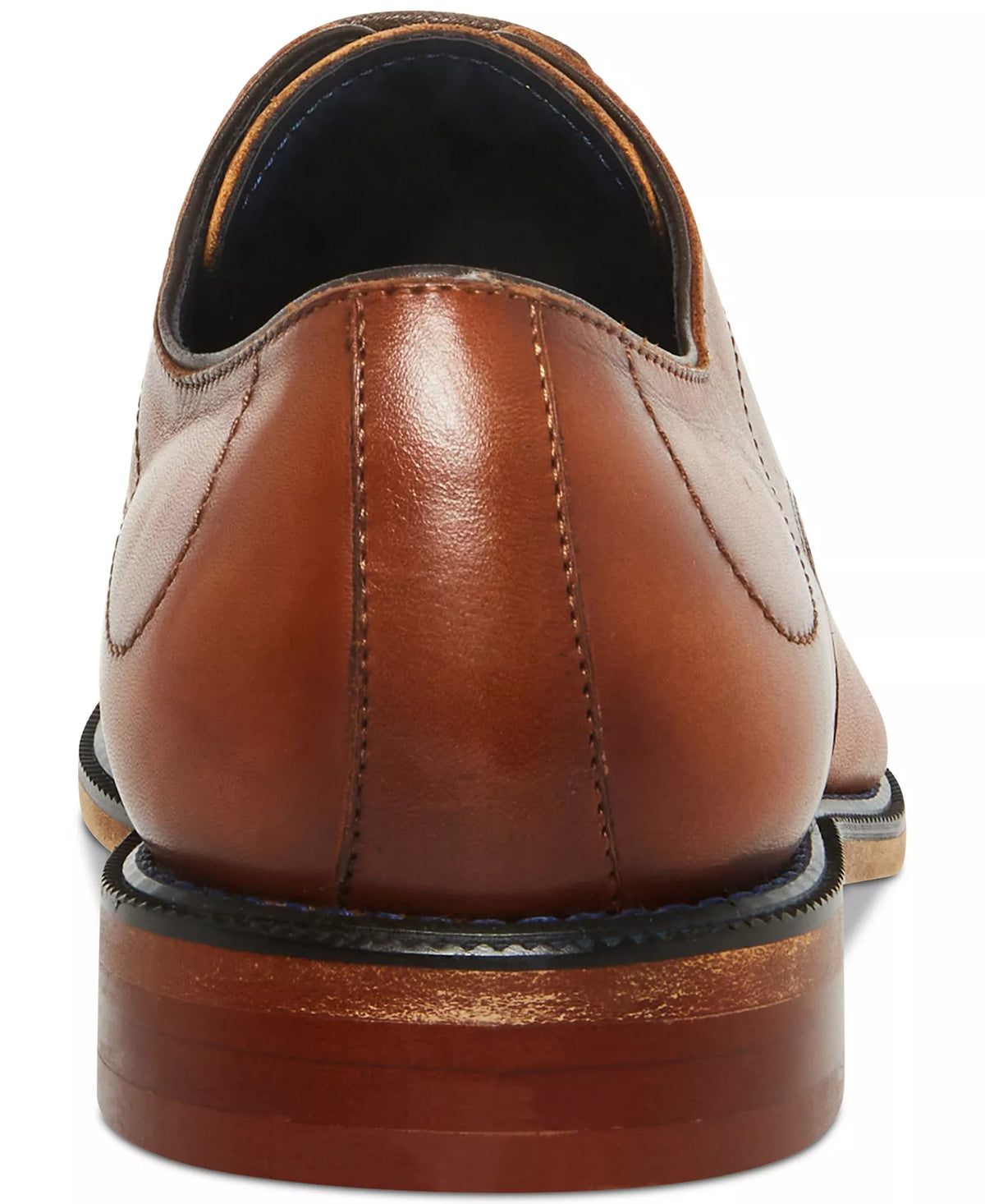 Steve Madden Men's Zane Tonal & Textured Mid Oxford Dress Shoes  Light Tan Leather Size 8