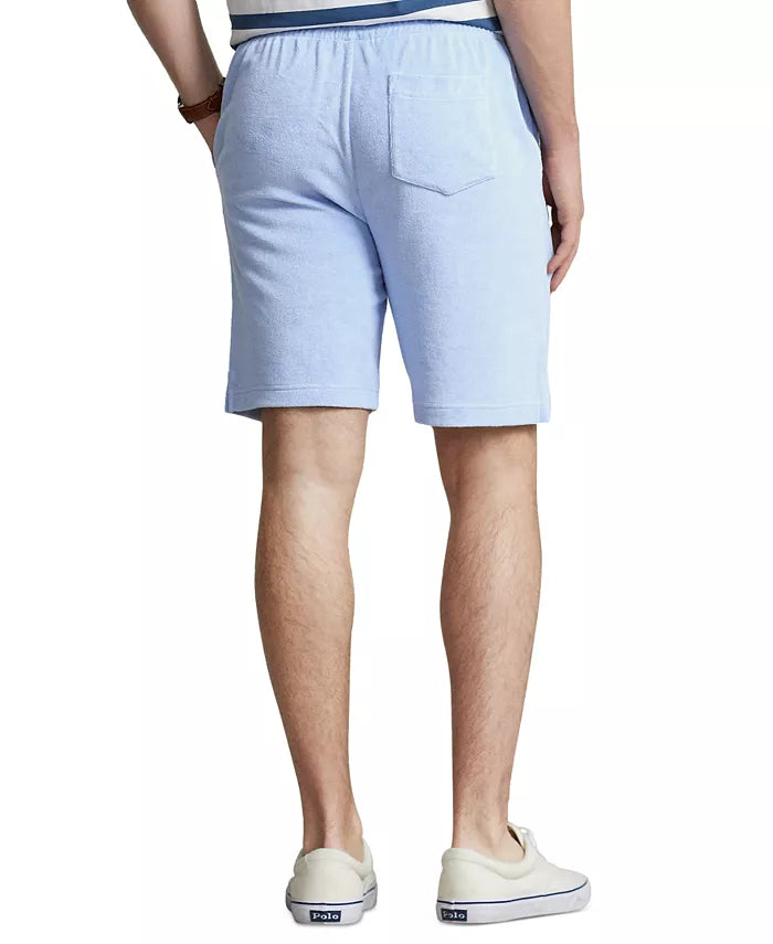 Polo Ralph Lauren Men's 7-3/4-Inch Terry Drawstring Shorts  Color Austin Blue Size L