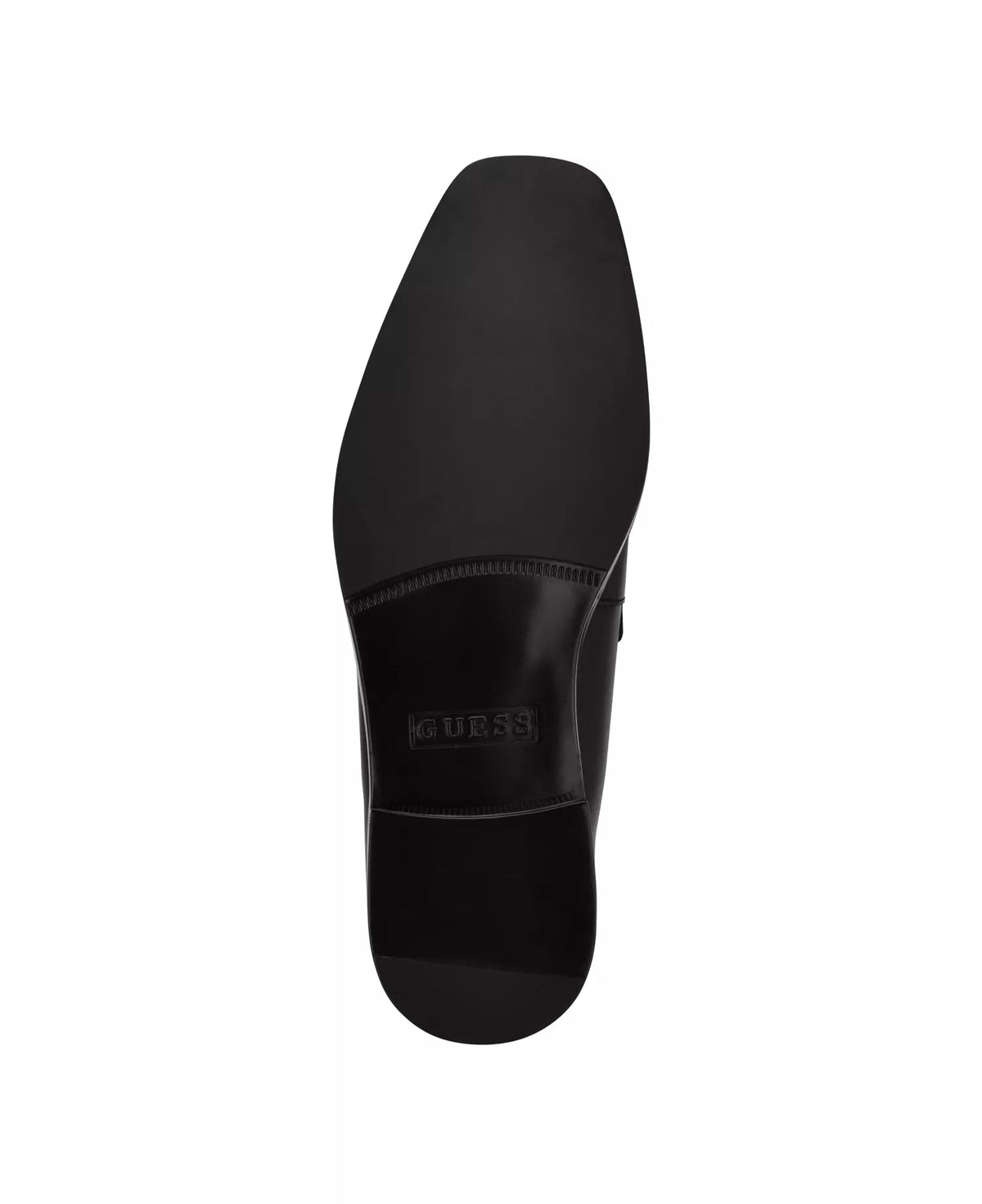 GUESS Men's Hendo Square-Toe Dress Loafers  Smooth Black Size 12