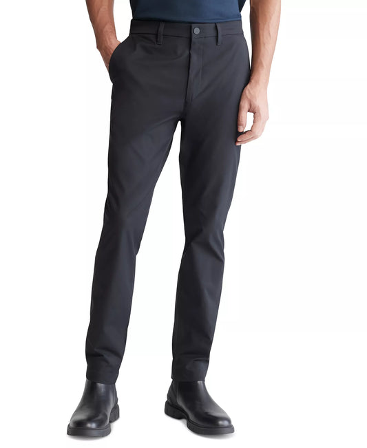 Calvin Klein Men's Athletic Slim-Fit Stretch Chinos  Dark Sapphire Size 32