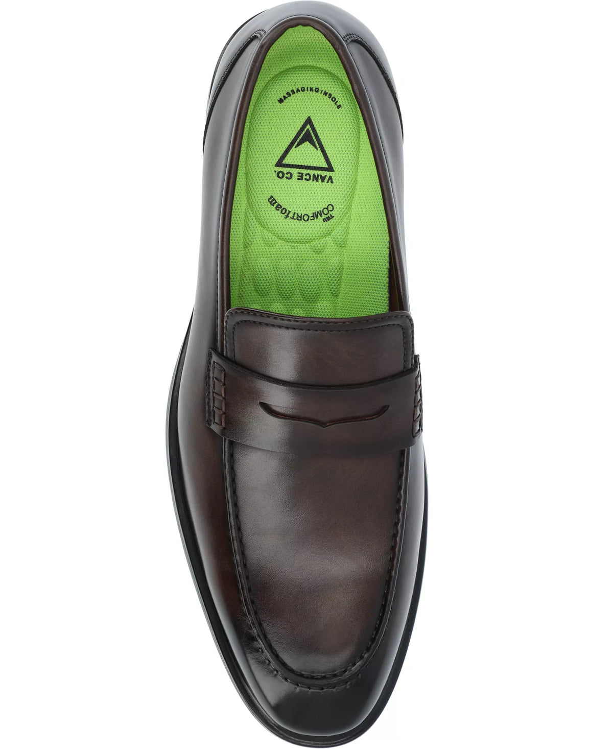 Vance Co. Men's Keith Penny Loafers  Brown Size 10W