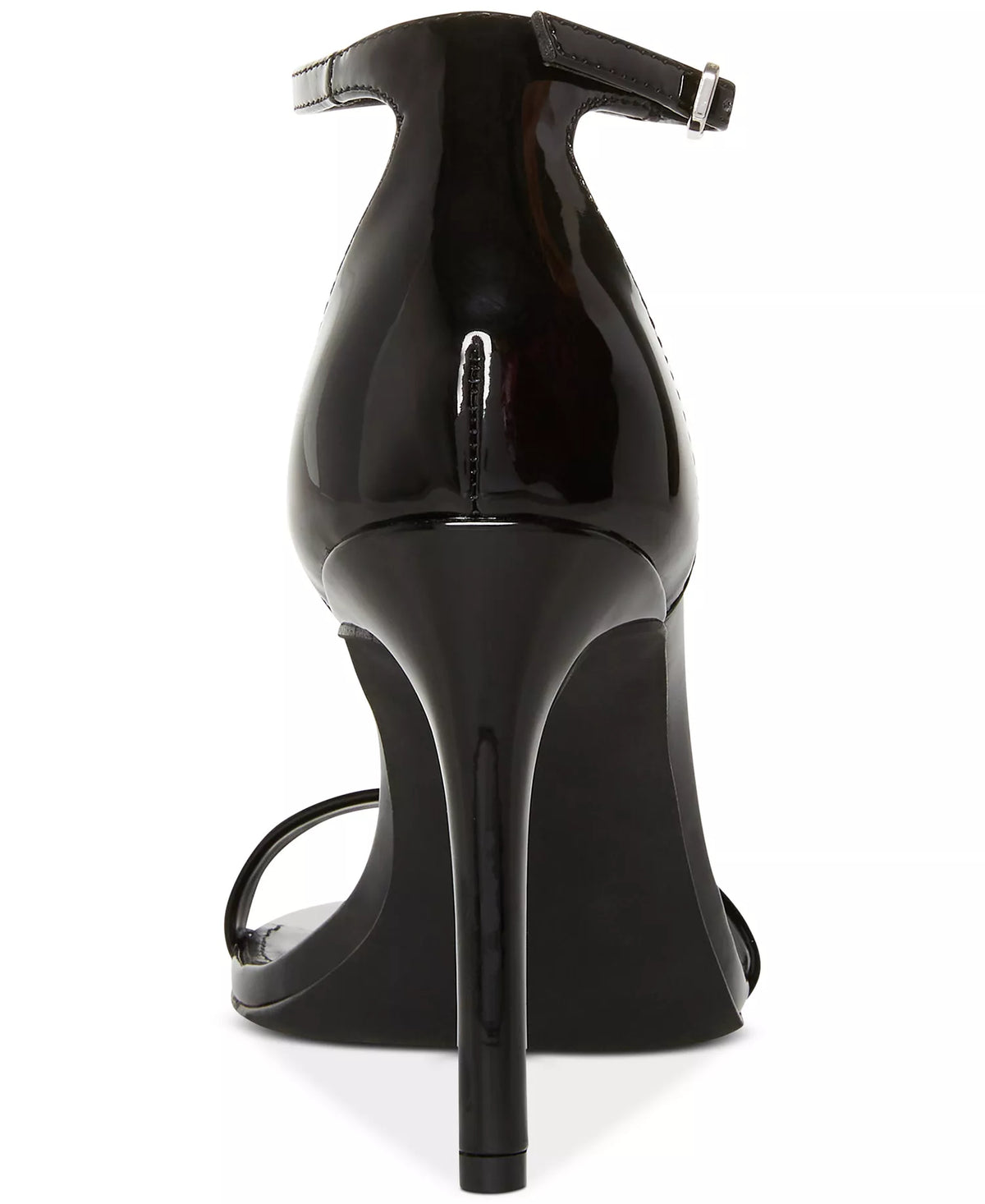 Madden Girl Brazen Two-Piece Stiletto Dress Sandals  Black Patent Size 8.5