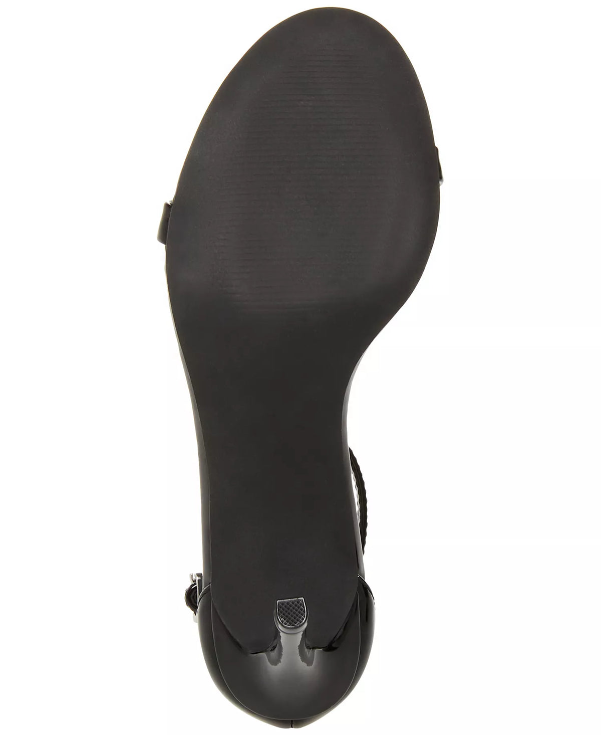 Madden Girl Brazen Two-Piece Stiletto Dress Sandals  Black Patent Size 8.5