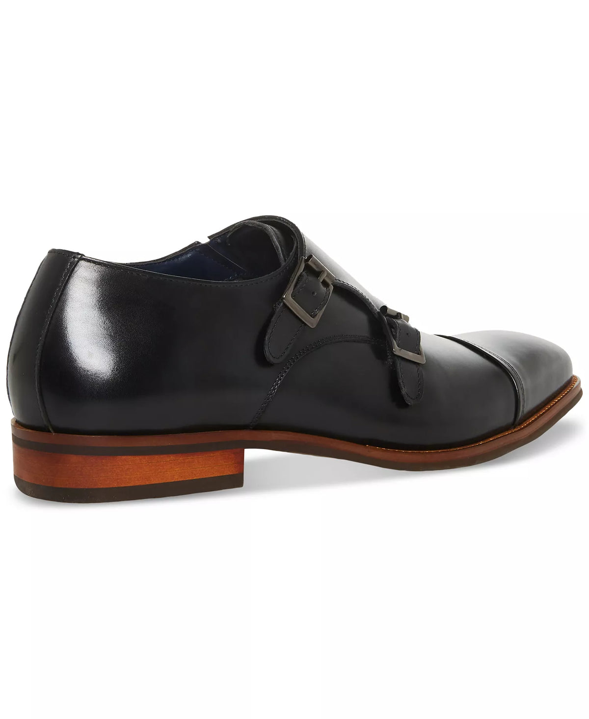 Steve Madden Men's Tilly Double Monk Strap Dress Shoes  Black Size 9