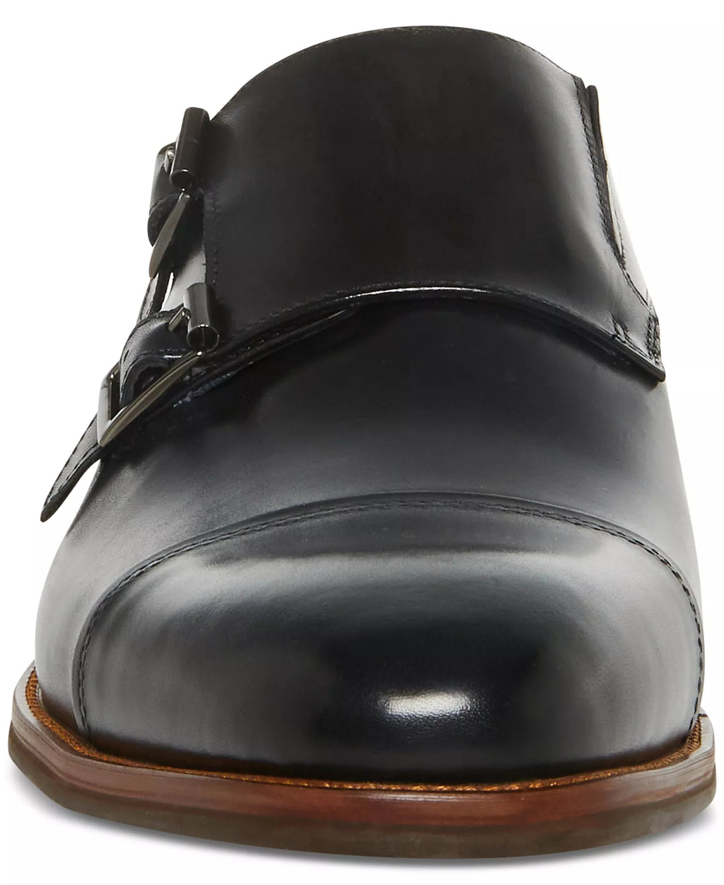 Steve Madden Men's Tilly Double Monk Strap Dress Shoes  Black Size 9